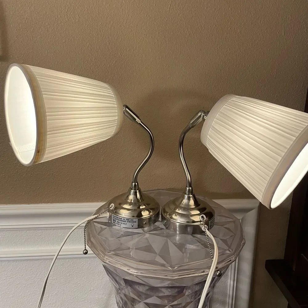 Set of 2 Arstid IKEA Pull String Wall Lamps